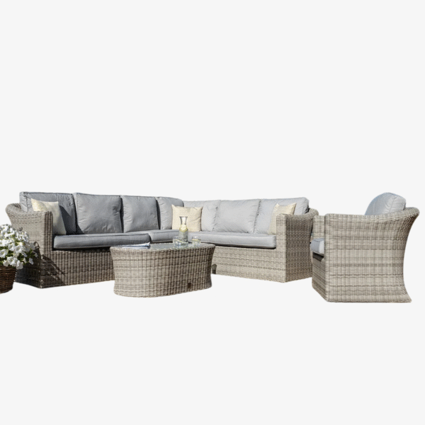 Oxford Small Rattan Corner Group with Armchair