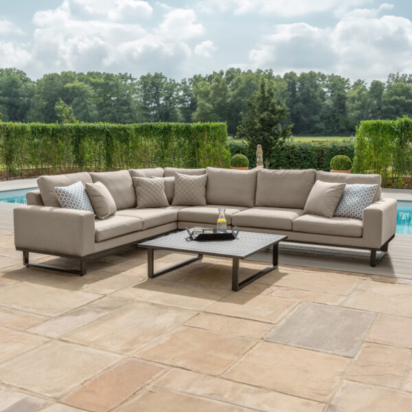 Outdoor Fabric Ethos Large Corner Group – Oatmeal